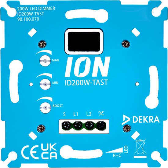 Ion Tast/Druk LED Dimmer | 0.3 - 200 Watt | Fase aansnijding + fase  afsnijding | bol.com