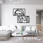 Schitterende Mona Lisa wanddecoratie met 3D effect!