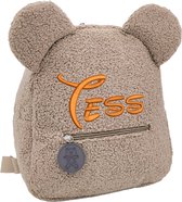 teddy tas / taupe / geborduurd met naam / in 9 verschillende kleuren / tassen gepersonaliseerd / teddy rugzak kids / schooltas met naam / teddy schooltas / kinderen / peuter / kleuter / teddy bag / kind en baby