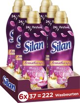 Adoucissant Silan Aroma Therapy Magic Magnolia - 6 x 37 lavages - Pack économique