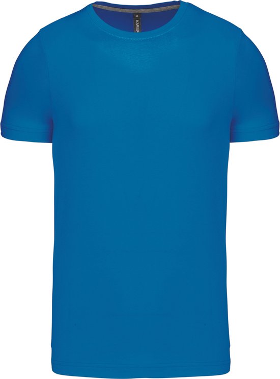 T-shirt korte mouwen met crew neck Kariban Tropisch Blauw - S