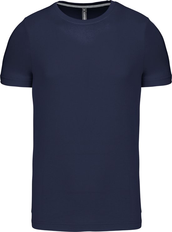 T-shirt korte mouwen met crew neck Kariban Donkerblauw - L