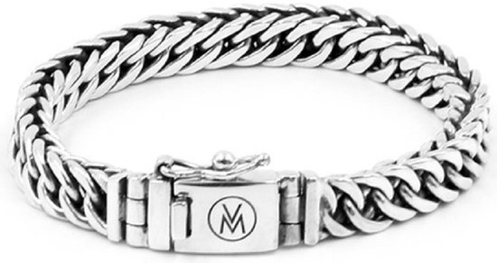 Schitterende zilveren VAN MISPELAAR armband (18 cm.)