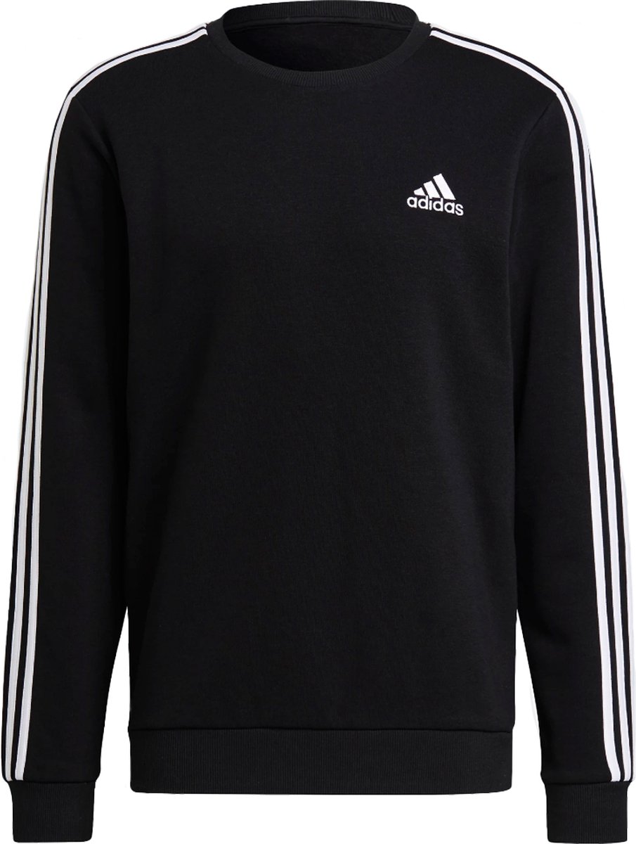 Adidas Sport M 3S Fl Swt Sweatshirt Sportwear Volwassen Zwart