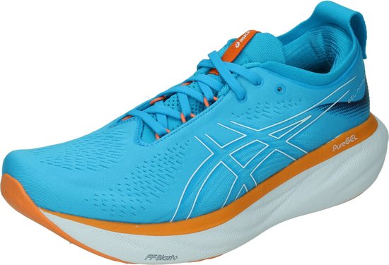 ASICS Gel-Nimbus 25 Hardloopschoenen - Island Blue / Sun Peach - Heren - EU 46.5