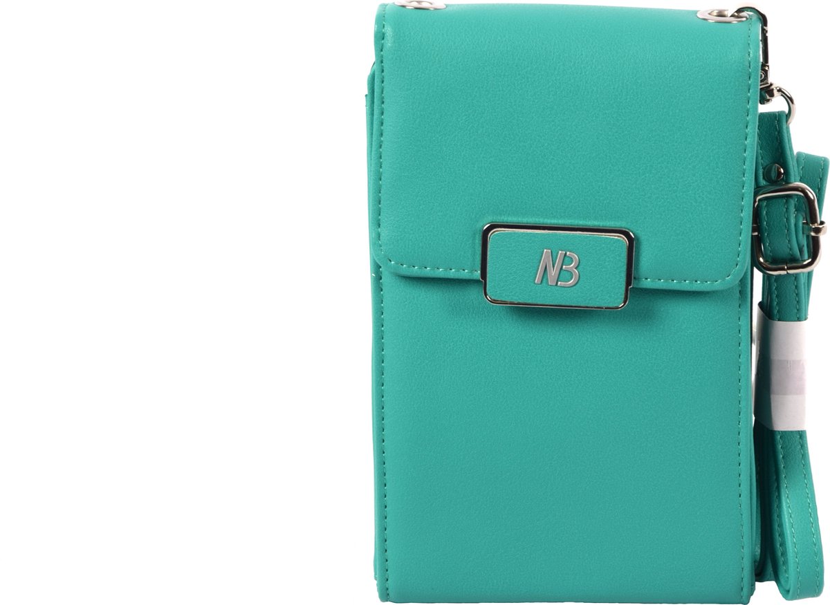 New Bags Telefoontasje/Festival bag| portemonnee tasje met schouderband | Crossbody telefoontasje - turquoise