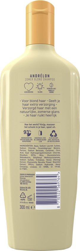 Andrélon Zomer Blond Shampoo - 6 x 300 ml - Voordeelverpakking - Andrélon