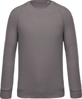 Biologische herensweater met ronde hals Kariban Storm Grey - M