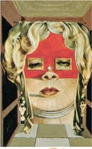 Mini kunstposter - Salvador Dalì - Face of Mae West - 24x30 cm