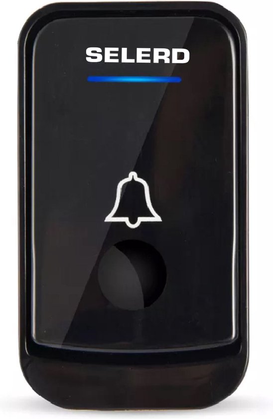 Selerd V3 - Zwart - Draadloze Deurbel - Plug & Play - IP44 Waterdicht - 4 Volumes - 52 Melodieën - Incl. Batterij - Deurbel Draadloos - Oplichtende Led - 5 jaar garantie — afbeelding 3