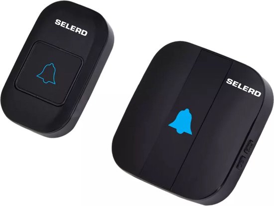 Selerd V5 - Zwart - Draadloze Deurbel - Plug & Play - IP44 Waterdicht - 4 Volumes - 52 Melodieën - Incl. Batterij - Deurbel Draadloos - Oplichtende Led - 5 jaar garantie — afbeelding 5