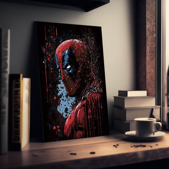 Tableau Peinture Deadpool