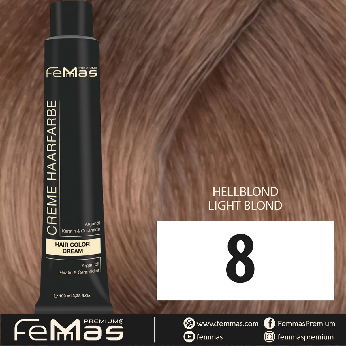 Femmas (8) - Haarverf - Lichtblond 100ml