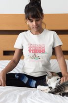 Shirt - I'm a virgo - Wurban Wear | Grappig shirt | Sterrenbeeld | Unisex tshirt | Astrologie | Zodiac signs | Horoscoop | yoga | Wit