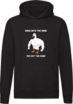 Mess with the honk, you get the bonk Hoodie - sterk - sportschool - gym - bodybuilder - fitness - gans - grappig