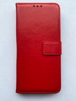 Samsung Galaxy A51 boekhoesje rood - portemonnee hoesje met kaarthouder en magneetsluiting