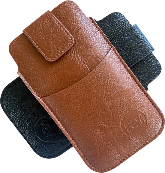 tui pour iPhone XR marron avec boucle de ceinture et compartiment de  rangement | bol