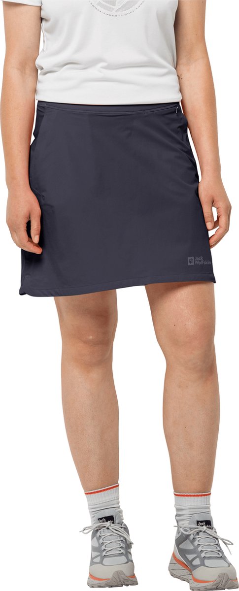 Jack Wolfskin Hilltop Trail Skort Women Dames Broekrok Outdoor Zilver