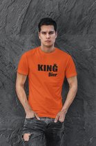 King Bier Koningsdag T-shirt- oranje Shirt-heren oranje shirt. Maat M