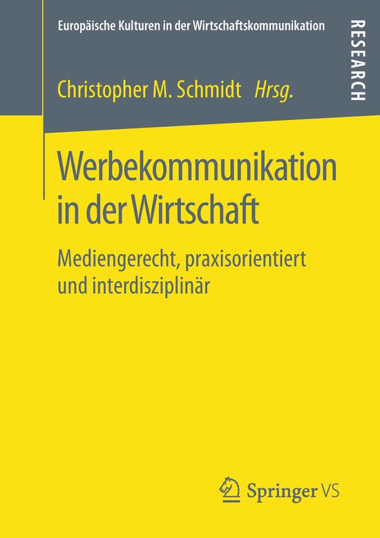 Werbekommunikation in der Wirtschaft - cover