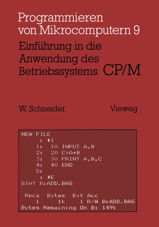 Einführung in Die Anwendung Des Betriebssystems CP/M - cover
