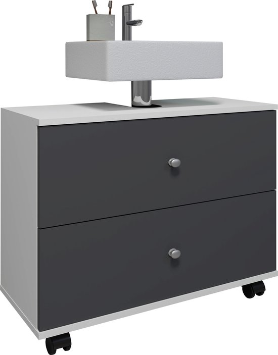 Met wielen - Spaanplaat - Spaanplaat - 1 lade - Kantoor - Kasten