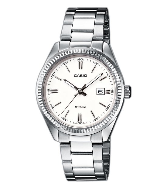 Casio LTP 1302PD 7A1VEG Dames horloge zilver 30 mm bol