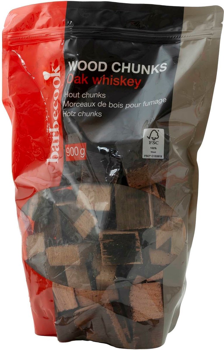 Barbecook - hout chunks eik whiskey 900g