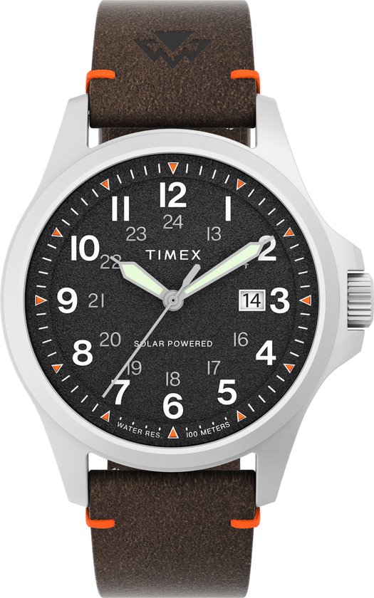 Montre Timex Expedition North Field Post Solar TW2V64100 - Cuir - Marron - Ø 40 mm