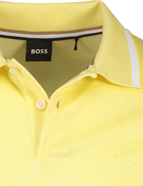 Hugo Boss poloshirt korte mouw geel