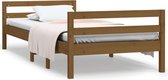 vidaXL - Bedframe - massief - grenenhout - honingbruin - 80x200 - cm