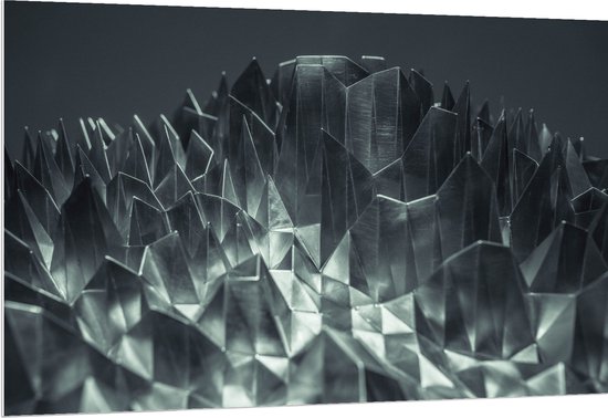 PVC Schuimplaat- Abstracte IJzeren Pinnen - 150x100 cm Foto op PVC Schuimplaat