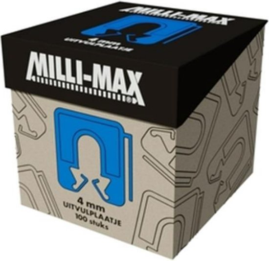 Milli-Max Uitvulplaatje 4mm - 100 Stuks - Milli Max