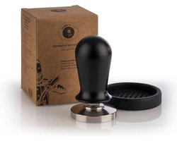 Buddy's Bar Barista Edition - Koffietamper 53 mm - RVS bodem - Zwart handvat