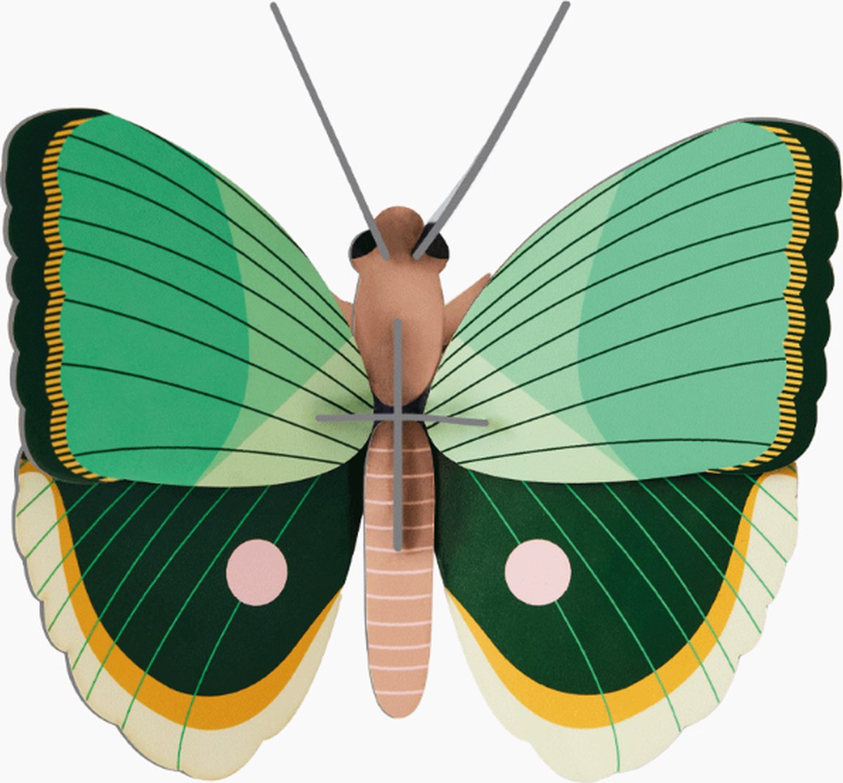 Studio Roof wanddecoratie Fern Striped butterfly