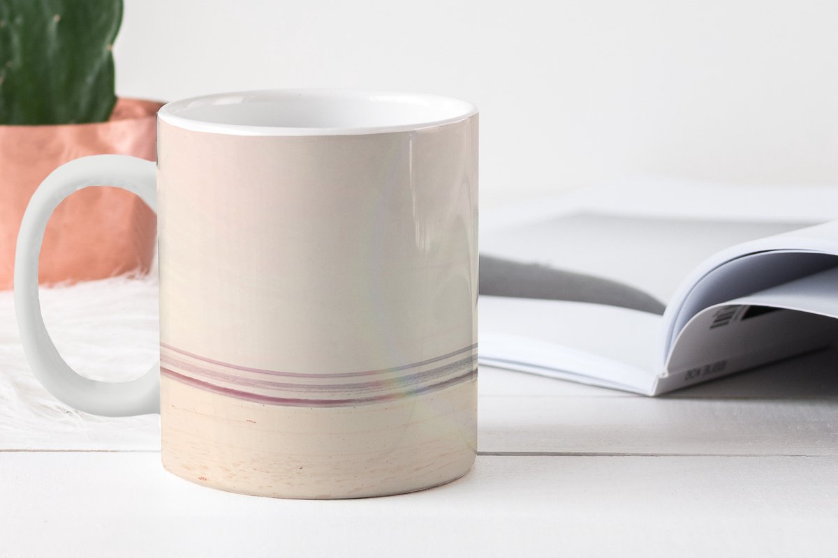 Mug - Tasse à café - Plage - Mer - Transparent - Tasses - 350 ML - Tasse -  Tasses à