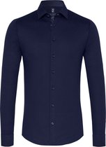 Desoto - Overhemd Strijkvrij Kent Donkerblauw - Heren - Maat L - Slim-fit