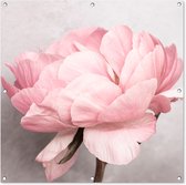 Tuindoek Bloemen - Roze - Natuur - Plant - 100x100 cm