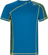 Herensportshirt 'Sochi' Print Run Blauw - M