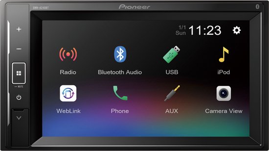 Daarom scheren pik Pioneer DMH-A240BT - Autoradio met Bluetooth - USB - met 6,2 Inch Scherm -  2 din | bol.com