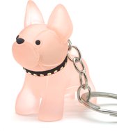 Sleutelhanger Hond - Lengte 5 cm - Roze