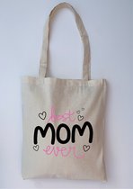 Best mom ever | linnen tas | moederdagcadeau | verjaardagscadeau moeder | liefste mama