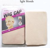 Pruikennetten 2 Stuks Wig Cap - licht blonde Strenchy Caps