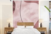 Behang - Fotobehang Abstract - Vormen - Kleuren - Kunst - Breedte 205 cm x hoogte 280 cm - Behangpapier