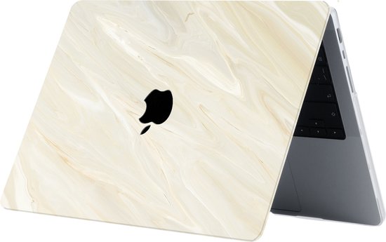 Lunso - MacBook Pro 14 pouces M1/M2 (2021-2023) - Housse de protection - Creamy Vibes