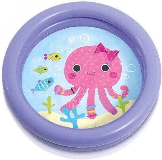 Octopus INTEX kinderzwembad - Peuter zwembad - Kinder Zwembad - Baby Zwembad - Kinderzwembad - Zwembadje - Speelzwembad - Buitenzwembad - Opblaas zwembad - Multi design - Rond - 61 cm x 15 cm - ballenbad