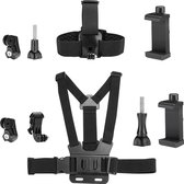 Ulanzi MP-2 Head Strap en Chest Strap Kit - voor GoPro en smartphone - Stevig - Comfortabel - Zwart
