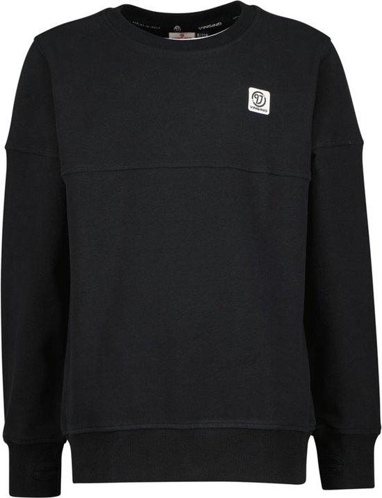 Vingino Jongens sweater - Zwart - Maat 116