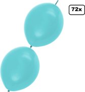 72x Ballon bouton bleu clair 25cm - Fête à thème fête des Ballon