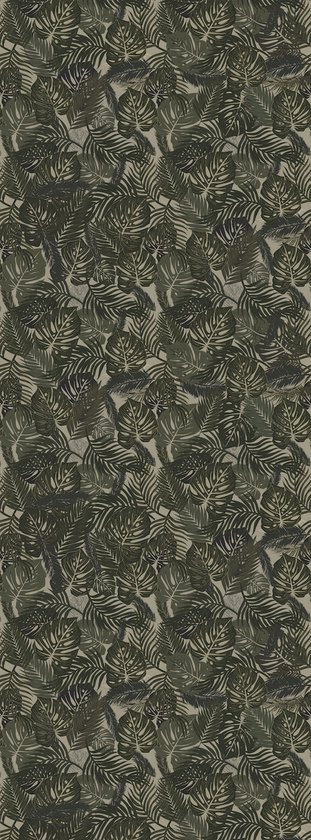 Wallpaperfactory - Behang - Jungle Leaves - Behang Woonkamer - Behangpapier - Behang Slaapkamer - 2 Banen van 50x270CM